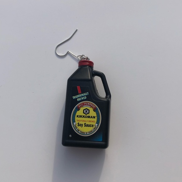 Mini Brands Soy Sauce Jug Earrings 🔍 - Picture 2 of 3